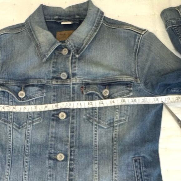 Levi's Jean Jacket Women's L Blue - Picture 12 of 14